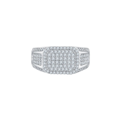 Radiant Moissanite Diamond Men's Rings