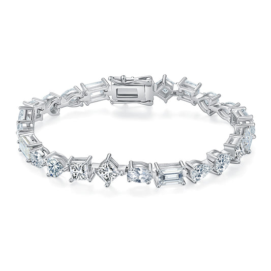 custom shaped tennis bracelet